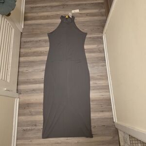 Daisy Charcoal Sleeveless Maxi Full Dress. With Slip Size 2XL